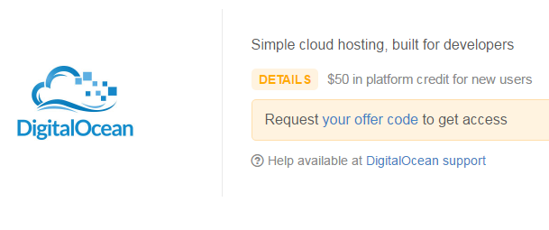 DigitalOcean 50刀优惠券【长期出货】